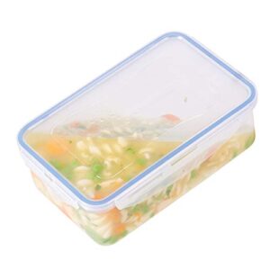 LocknLock Easy Essentials Storage Food Storage Container Set/Food Storage Bin Set, Clear, 20 Oz (Pack of 6)