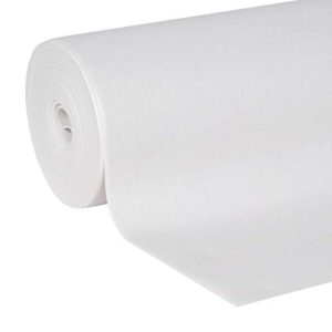 Duck - 281875 Non-Adhesive Shelf Liner Solid Grip EasyLiner, 20-inch x 22 Feet, White