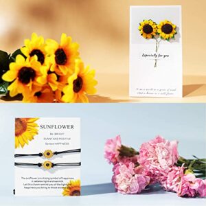 Sunflower Gifts For Women, Sunflower Gifts For Friends, Birthday Gifts For Women Her Mom Daughter, Spa Relaxing Gift For Sunflower Lover, Sunflower Necklaces, Sunflower Tumbler With Candle&Bath Bombs