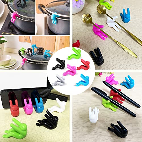Spill-proof Lid Lifter for Soup Pot, Kitchen Tools Lid Stand Heat Resistant Holder Keep The Lid Open, Great Cooking Helpers and Decoration 6 Pack