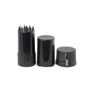medtainer storage container w/ built-in grinder – black