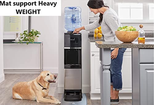 Water Cooler Dispenser Mat for Hardwood Floor and Countertop | Waterproof Anti Slip Scratches and Stains Protective| Rubber Tray Under Water Dispenser Absorb Heat