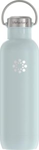 lifefactory stainless steel vacuum-insulated sport bottle, 24 ounce, mint