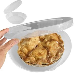 2 pack – evelots pie keeper-carry-stay fresh-hinged lid-cookie,donut-fridge/freezer