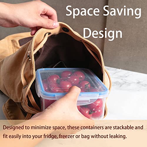 36 Pcs Food Storage Containers with Lids Airtight,BPA Free Reusable Meal Prep Lunch Container Set,11.3L Leak Proof Bento Box for Kitchen Organization Lunch Box Freezer Microwave & Oven Safe