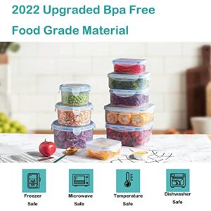 36 Pcs Food Storage Containers with Lids Airtight,BPA Free Reusable Meal Prep Lunch Container Set,11.3L Leak Proof Bento Box for Kitchen Organization Lunch Box Freezer Microwave & Oven Safe