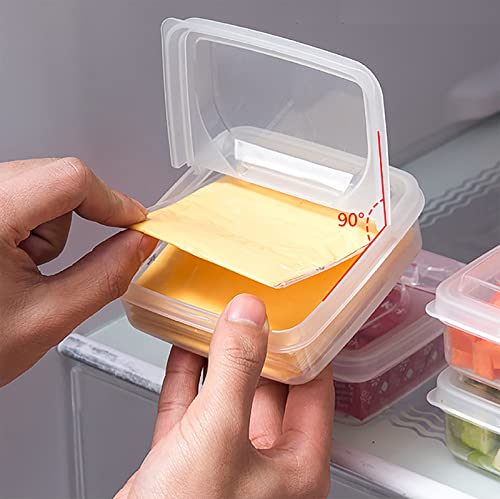 2 Pack-Plastic Cheese Storage Containers with lids airtight Keeps Cheese Fresh and Delicious Cheese Container for Fridge