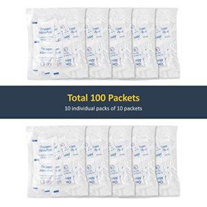 wisedry 300CC (100 Packets, 10 packs of 10) Food Grade Oxygen Absorbers for Long Term Food Storage, Keep Food Fresh O2 Absorbers Packets for Wheat Oats Flour and Freeze Dried Foods