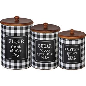 canister set – flour sugar coffee