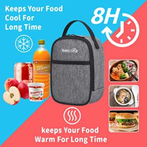 Mini Thermal Bag, Snack Bag, Insulated Lunch Bag, Lunch Cooler Bags, Exact Designed for Insulated Food Jar below 27oz, Lunch Tote Bag for Child,Men,Women …