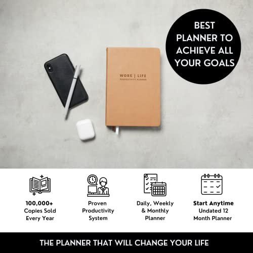 Best 2023 Planner Weekly and Monthly 5x8 | Goal, Business & Productivity Planner | Undated Daily 2023 Planner With To Do List, Habit Tracker & Planner Stickers | Productivity Store Planner PRO (Black)