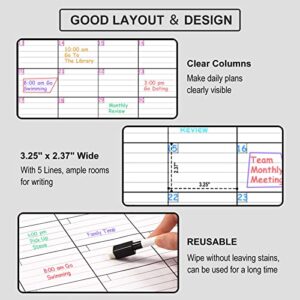 Large Dry Erase Calendar for Wall - 3 Month Vertical Wall Calendar, Blank Reusable Monthly Quarterly Calendar Planner Undated, 27.8" x 41" Whiteboard Calendar, Laminated Organizer for Home, Office