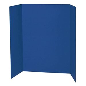 spotlight 1 ply trifold display board, 48″ width x 36″ height, blue