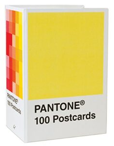 pantone postcard box: 100 postcards (pantone color chip card set, art postcards)