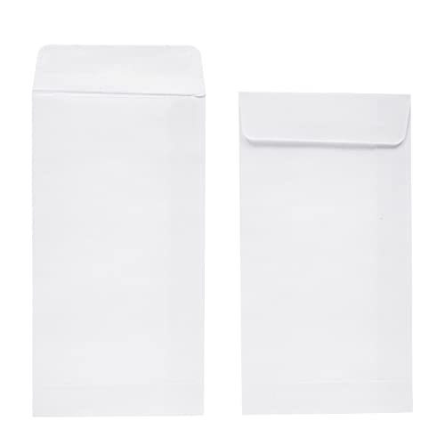 100 Pack Small Money Envelopes for Cash, Coins, Banks, Currency, and Budgeting (White, 3.5 x 6.5 In)