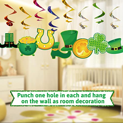 48pcs St. Patrick's Day Cutouts Shamrock Clover Cut-Outs for Classroom Bulletin Board Decorations