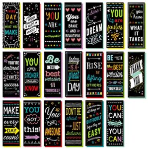 iconikal motivational encouraging inspirational bookmarks, 100-count