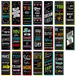 Iconikal Motivational Encouraging Inspirational Bookmarks, 100-Count