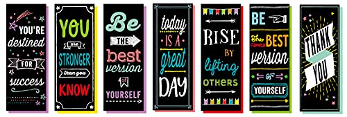 Iconikal Motivational Encouraging Inspirational Bookmarks, 100-Count