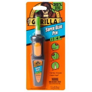 gorilla super glue gel pen, 5.5 gram (pack of 1)