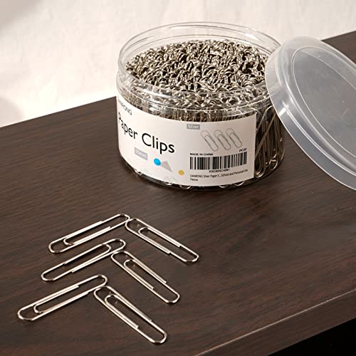 DANRONG Silver Jumbo Paper Clips, 270pcs 2 Inch (50 mm) Paper Clip, Large Paperclips Great for Office School and Personal Use(Jumbo, Sliver)
