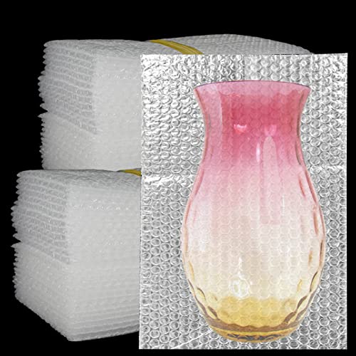 50Pcs Clear Bubble Out Bags, 12”x16” Bubble Pouches Bags for Shipping, Double Wall Bubble Cushioning Wrap Bags for Moving Packaging Storage Fragile China Dishes Electronic Item-Large Bubble Pouches