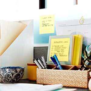 Post-it Super Sticky Pop-up Notes, 4 in x 4 in, 5 Pads, 2x the Sticking Power, Canary Yellow, Recyclable (R440-YWSS)