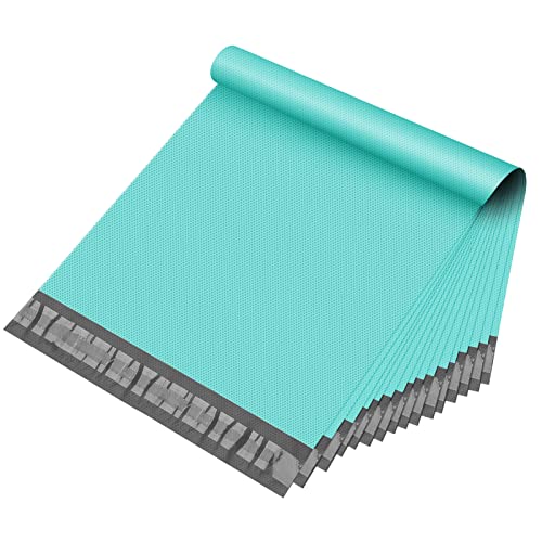 Fuxury Poly Mailers 10x13 Inch Shipping Bags for Clothing Embossed Dots Design Shipping Envelopes Waterproof Mailing Envelopes Self Seal Mailers Poly Bags Durable Package Bags Teal