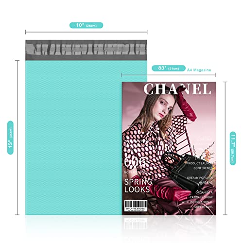 Fuxury Poly Mailers 10x13 Inch Shipping Bags for Clothing Embossed Dots Design Shipping Envelopes Waterproof Mailing Envelopes Self Seal Mailers Poly Bags Durable Package Bags Teal