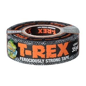 t-rex 240998 ferociously strong tape, 1.88 inches x 35 yards, waterproof backing, dark gunmetal gray, single roll