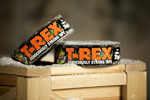 T-Rex 240998 Ferociously Strong Tape, 1.88 Inches x 35 Yards, Waterproof Backing, Dark Gunmetal Gray, Single Roll