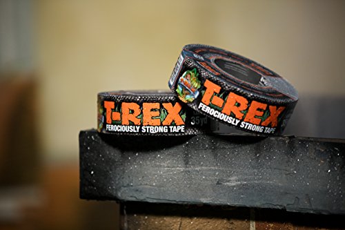 T-Rex 240998 Ferociously Strong Tape, 1.88 Inches x 35 Yards, Waterproof Backing, Dark Gunmetal Gray, Single Roll