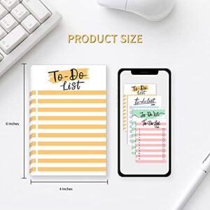 SIMPWAY to Do List Notepad, 200 Sheets 4.0 x 6.0 Inches to Do List Planner Sticky Notes, Grocery List, Reminders, Suitable for Work Planner, Daily to-do List Planner, Academic Planner, 4 Cute Designs