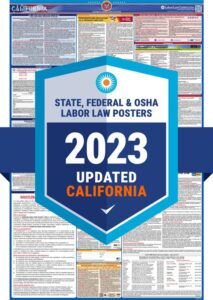 2023 california state & federal labor law poster – osha workplace compliant & required – current with mandatory updates for 2023 – uv laminated & waterproof – 25″ x 39″ (english)