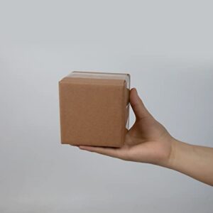 SUNLPH Shipping Boxes 4x4x4 Inches Small Corrugated Cardboard Boxes, 25 Pack