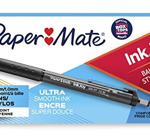 Paper Mate InkJoy 300RT Retractable Ballpoint Pens, Medium Point, Black, 12 Count