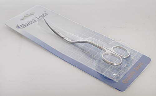 Mazbot 6 Inch Bent Handle Curved Embroidery Scissors---Perfect for Machine Embroidery