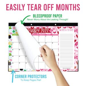 Doodle Large Desk Calendar 2023-2024 Calendar Desk Pad - 18 Month Calendar For Desk Calendars 2023-2024, 2023 Desk Planner 2023 Desk Calendar 11x17, Large Calendar 2023-2024 For Wall Calender 2023