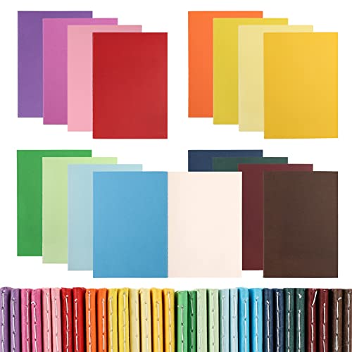 JPSOR 32pcs 16 Colors Mini Notebooks Bulk, Small Pocket Notebook Blank Notepads, Memo Books Mini Sketchbooks, 4"x5.7" Unlined Autograph Books for Kids Drawing Classroom, Gifts for Students