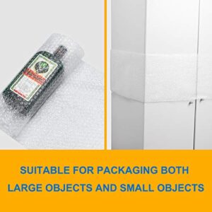 2-Pack Bubble Cushion Wrap Roll, Fuxury 12 Inch x 72 Feet Total Air Bubble Cushioning Wrap, Perforated Every 12", Included 20 Fragile Sticker Labels for Packaging Moving Shipping Boxes Supplies