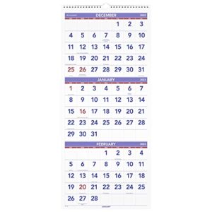 at-a-glance 2023 wall calendar planner, 14 month, paper, 12″ x 27″, large, vertical, 3 month reference (pm1128)