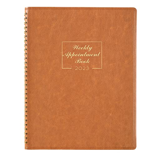 Weekly Appointment Book 2023 - Daily Hourly Planner 2023, January 2023- December 2023, 8.4" x 10.6", 15-Minute Interval, Flexible Soft Cover, Twin-Wire Binding, Perfect for Your Life