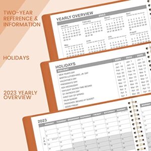 Weekly Appointment Book 2023 - Daily Hourly Planner 2023, January 2023- December 2023, 8.4" x 10.6", 15-Minute Interval, Flexible Soft Cover, Twin-Wire Binding, Perfect for Your Life