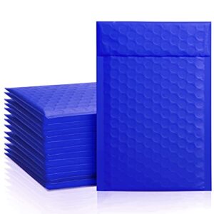 Metronic 4x8 Bubble Mailer 50 Pack Royal Blue, Cushioning Padded Envelopes, Self Seal Adhesive Shipping Bags, Waterproof Bubble Envelopes for Small Business, Jewelry, Sports Cards, Makeup #000