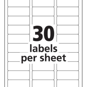 Avery Easy Peel Clear Address Labels for Laser Printers, 1 x 2.625, 2 PK (15660)