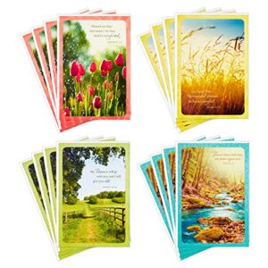 dayspring assorted religious sympathy cards (christian prayers, 16 cards and envelopes)