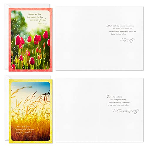 Dayspring Assorted Religious Sympathy Cards (Christian Prayers, 16 Cards and Envelopes)