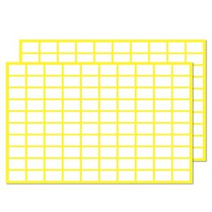 0.5" x 0.3", 2000 Pack - Small Labels Stickers, Matte White