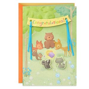 hallmark baby shower card (animals in the woods)