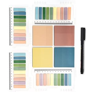 1000 Sheets Transparent Sticky Notes,Waterproof Translucent Color Morandi Sticky Tabs,See Through Sticky Notes, Pastel Clear Self-Sticky Page Flags Book Markers Stickers